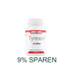 Tyrexin von Swiss Nutri – Dose mit 60 Kapseln, Schweizer Qualität seit 2013, mit 9% Rabatt vor grünem Hintergrund.